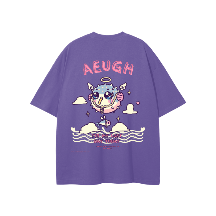 "AEUGH" Oversized Tee