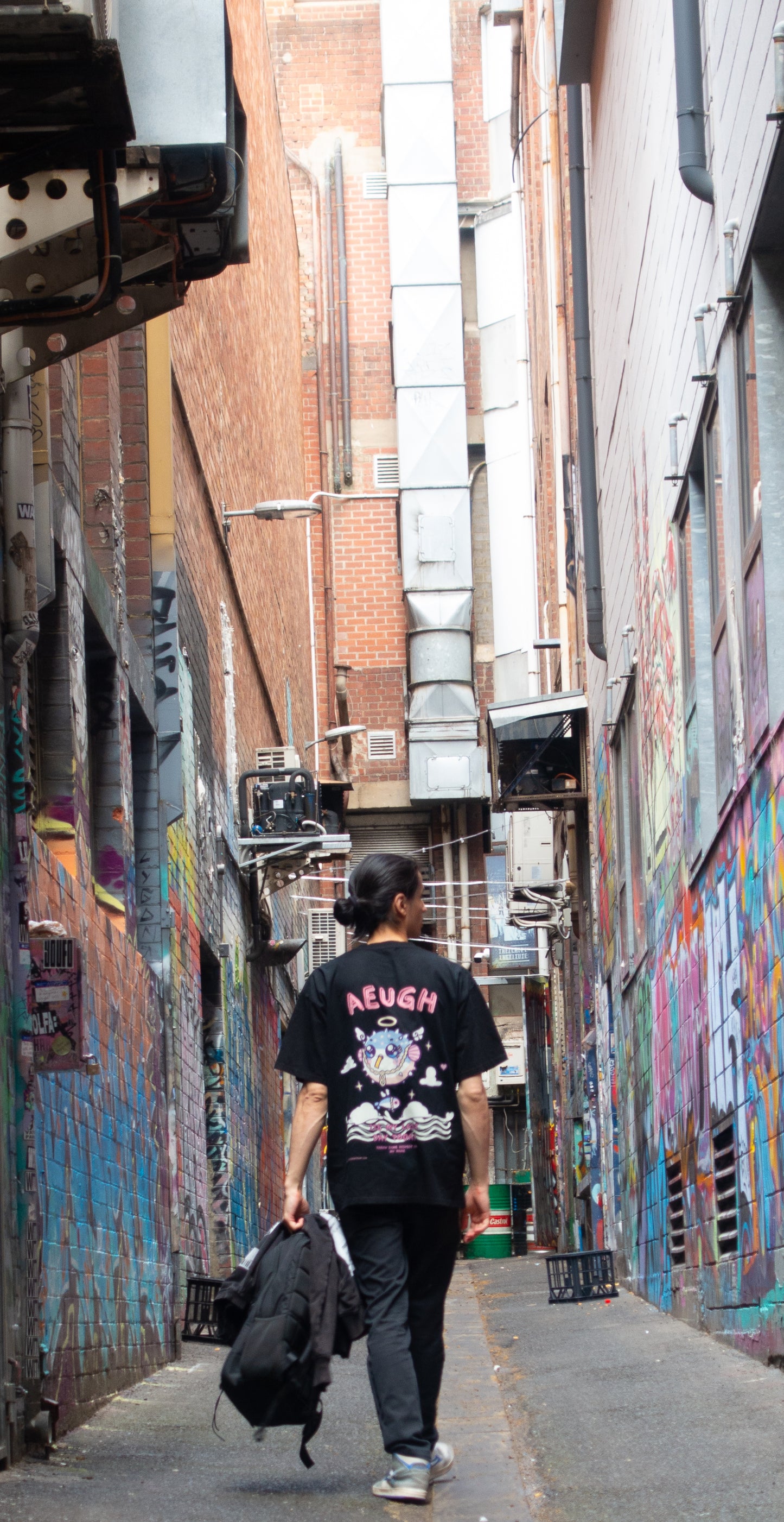"AEUGH" Oversized Tee