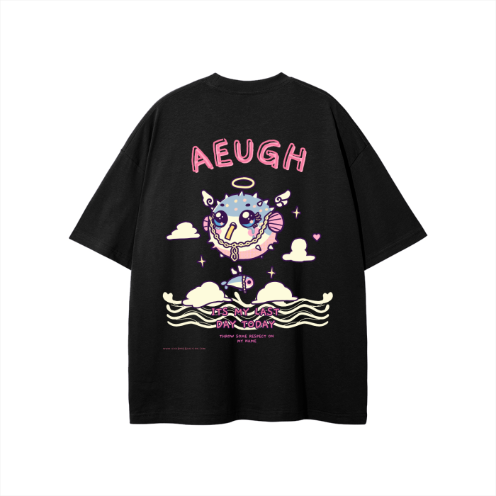 "AEUGH" Oversized Tee