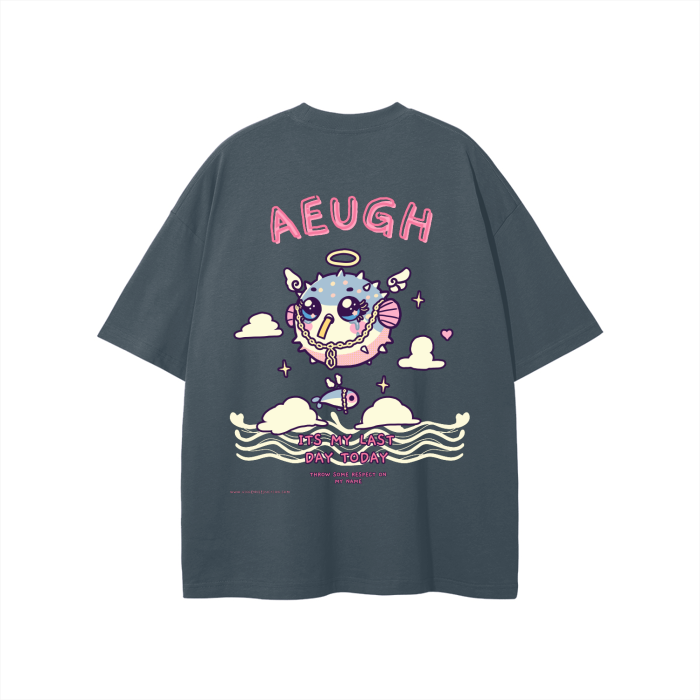 "AEUGH" Oversized Tee