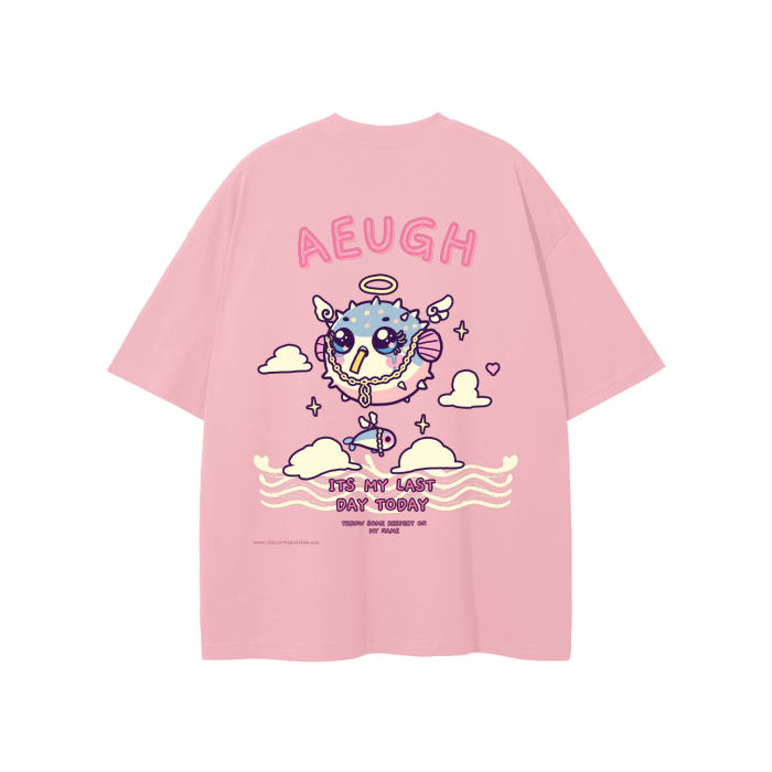 "AEUGH" Oversized Tee