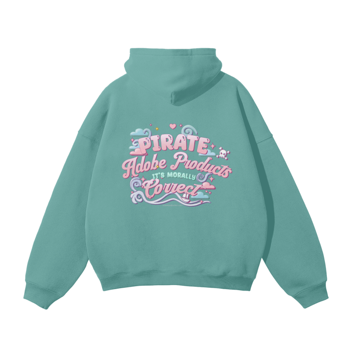 "Pirate Adobe Products" Oversize Hoodie