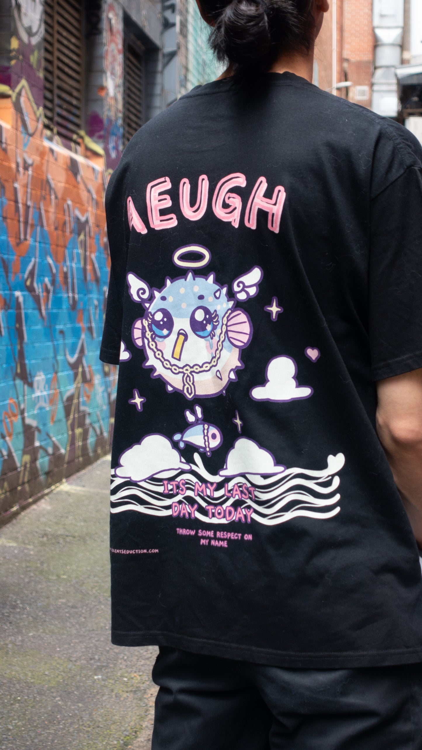 "AEUGH" Oversized Tee