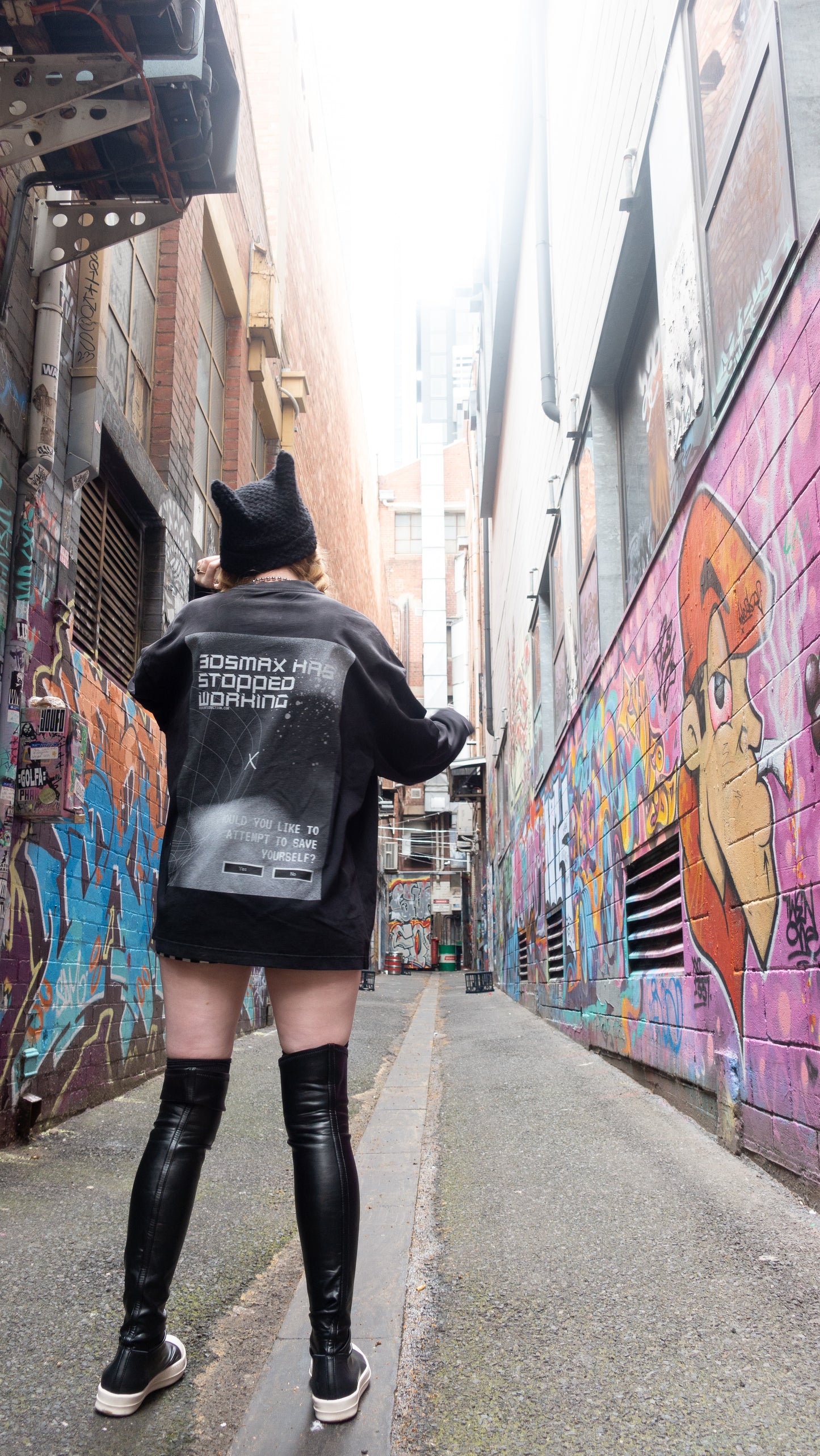 "3dsmax has Crashed" Long Sleeve Tee