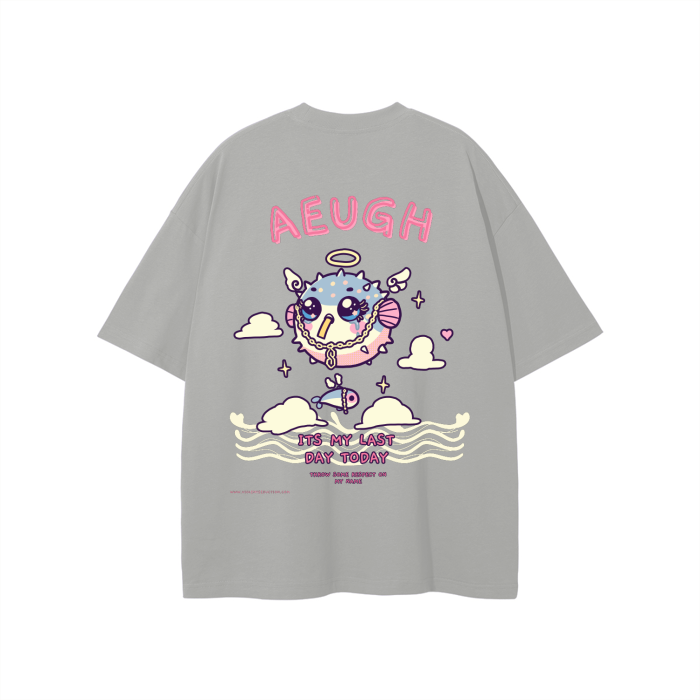 "AEUGH" Oversized Tee