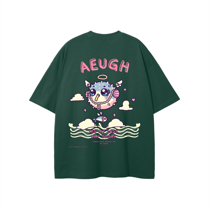 "AEUGH" Oversized Tee