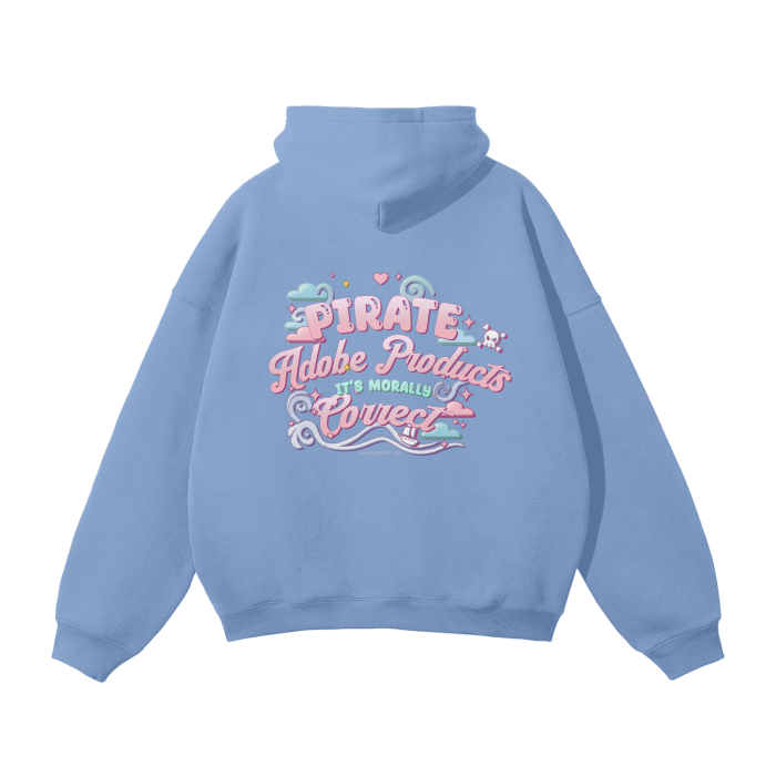 "Pirate Adobe Products" Oversize Hoodie