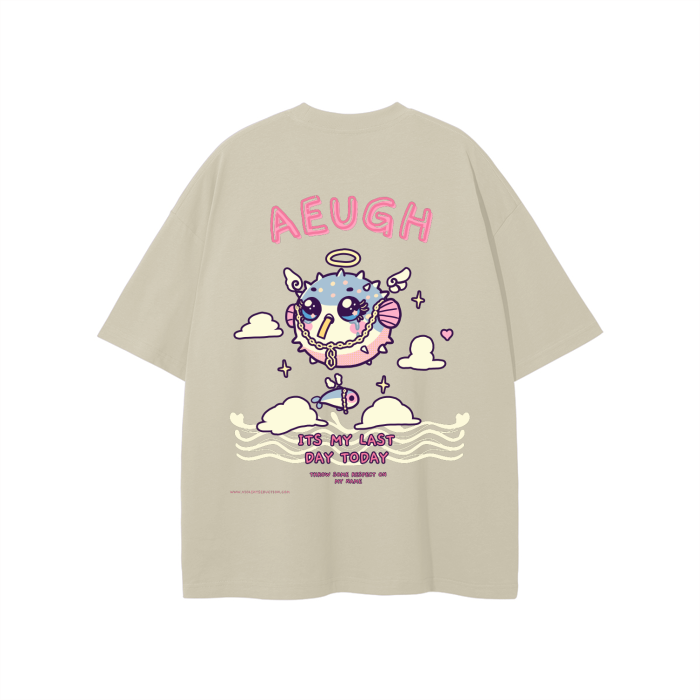 "AEUGH" Oversized Tee
