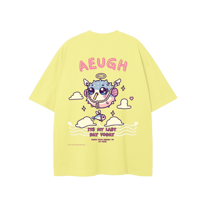 "AEUGH" Oversized Tee