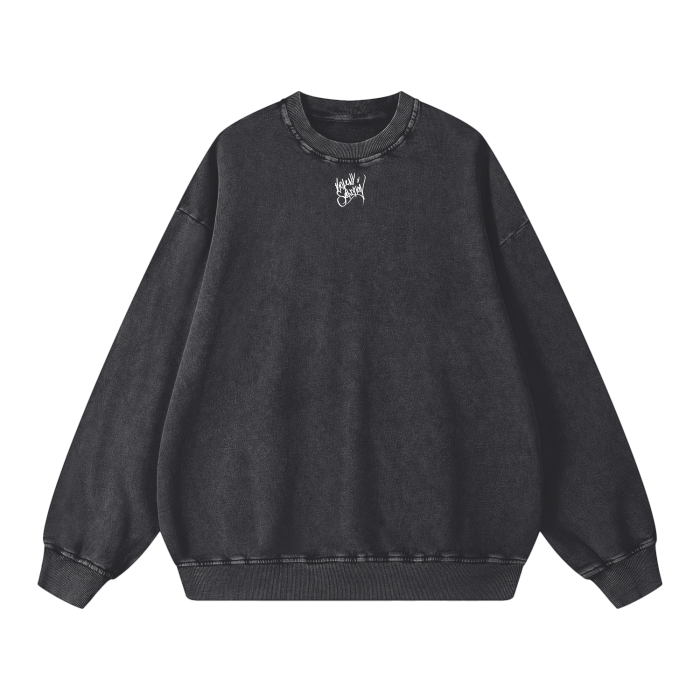 "Burnout Bass" Oversize Sweatshirt