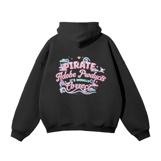 "Pirate Adobe Products" Oversize Hoodie